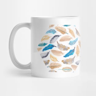 Watercolor Boho Feathers | Pattern | Art Mug